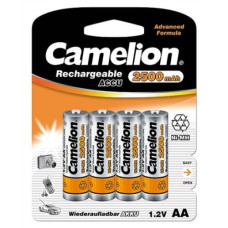 Camelion , AA/HR6 , 2500 mAh , Rechargeable Batteries Ni-MH , 4 pc(s) Camelion , AA/HR6 , 2500 mAh , Rechargeable Batteries Ni-MH , 4 pc(s)