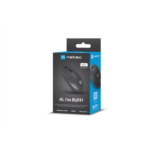Natec , Mouse , Ruff Plus , Wired , Black
