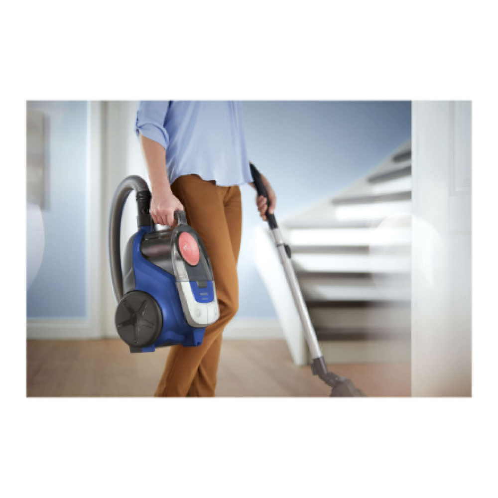 Philips Vacuum cleaner , XB2123/09 , Bagless , Power 850 W , Dust capacity 1.3 L , Dark Blue/Peach