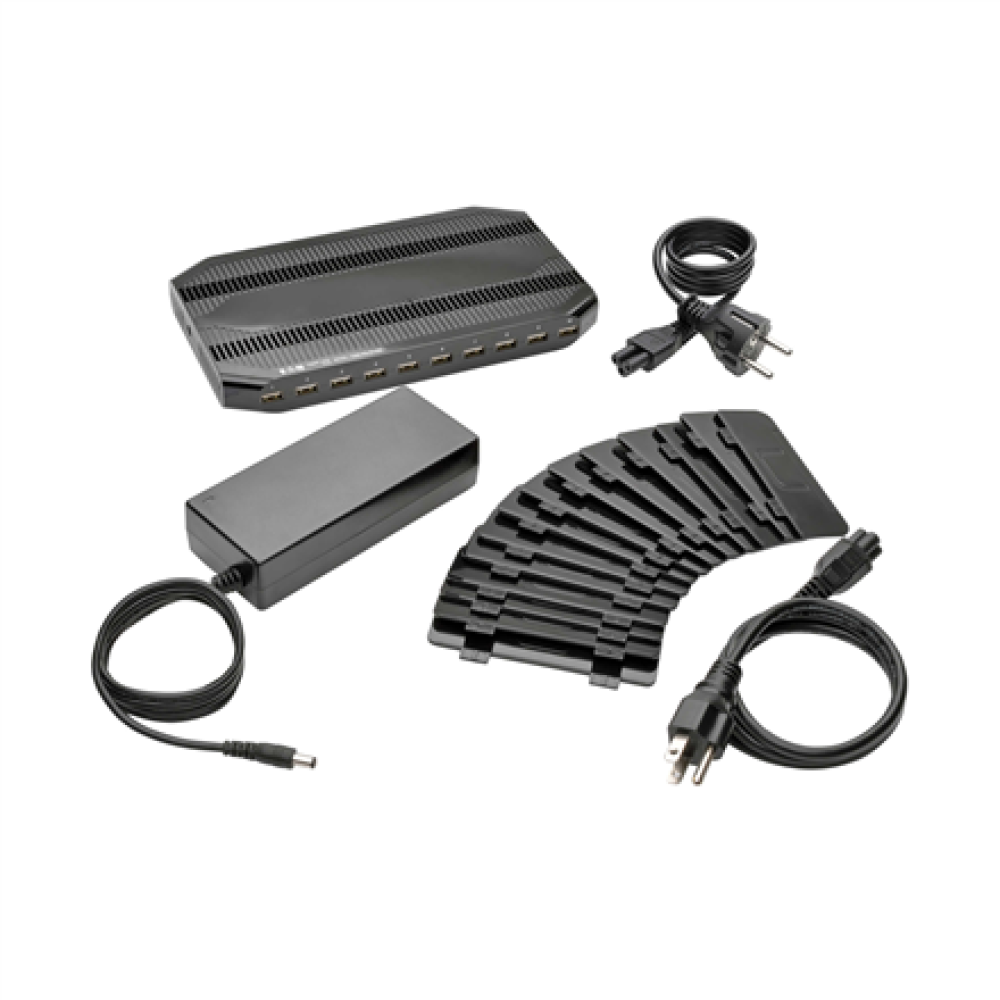 Tripp Lite , 10 Port USB Charging Station with Adjustable Storage , U280-010-ST-CEE