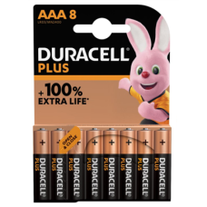 Duracell , AAA , Alkaline , 8 pc(s) , Plus MN2400