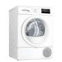 Bosch Dryer Machine WTR86TL8SN Energy efficiency class A++, Front loading, 8 kg, Sensitive dry, LED, Depth 60 cm, White
