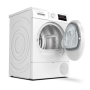 Bosch Dryer Machine WTR86TL8SN Energy efficiency class A++, Front loading, 8 kg, Sensitive dry, LED, Depth 60 cm, White