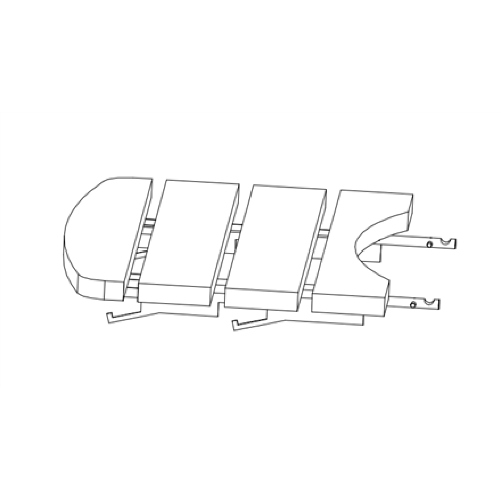 TunaBone Side tables for Kamado Classic 23/24, set of 2 pcs