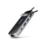 AXAGON USB-C 5Gbps GLASS 6in1 Hub , HMC-6GLN