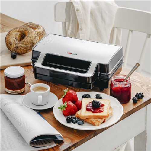 Adler Sandwich maker 2 in 1 , AD 3073 , 1000 W , Number of plates 2 , Stainless Steel/Black