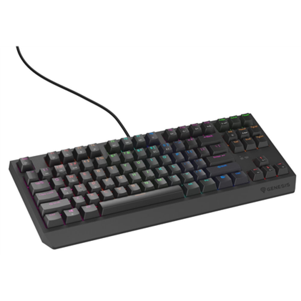 Genesis , THOR 230 , Mechanical Gaming Keyboard , Wired , US , Black , USB-A , Outemu Brown
