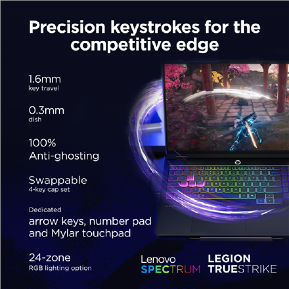 Lenovo Legion Pro 5 16IAX10 , Eclipse Black , 16 , OLED , WQXGA , 2560 x 1600 pixels , Glossy , Intel Core Ultra 7 , 255HX , 32 (2x16) GB , SO-DIMM DDR5 , Solid-state drive capacity 1000 GB , NVIDIA GeForce RTX 5070 , GDDR7 , 8 GB , Windows 11 Home , 802.