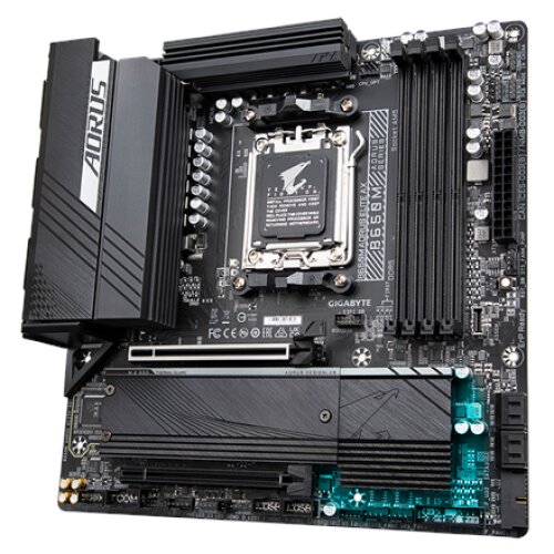 Gigabyte , B650M AORUS ELITE AX 1.0 M/B , Processor family AMD , Processor socket AM5 , DDR5 DIMM , Memory slots 4 , Supported hard disk drive interfaces SATA, M.2 , Number of SATA connectors 4 , Chipset AMD B650 , Micro ATX
