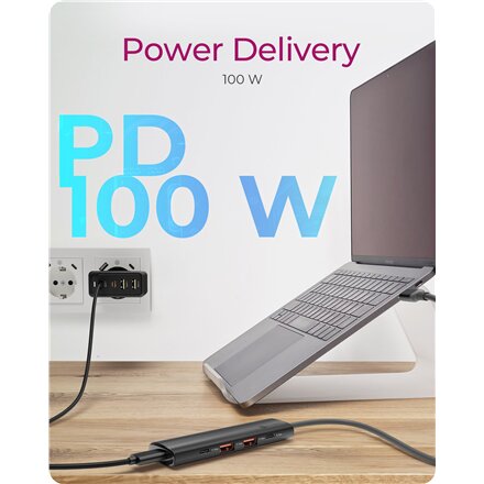 Raidsonic , 4-Port USB 3.2 Gen 2 Hub with Power Delivery , IB-HUB1437-CPD