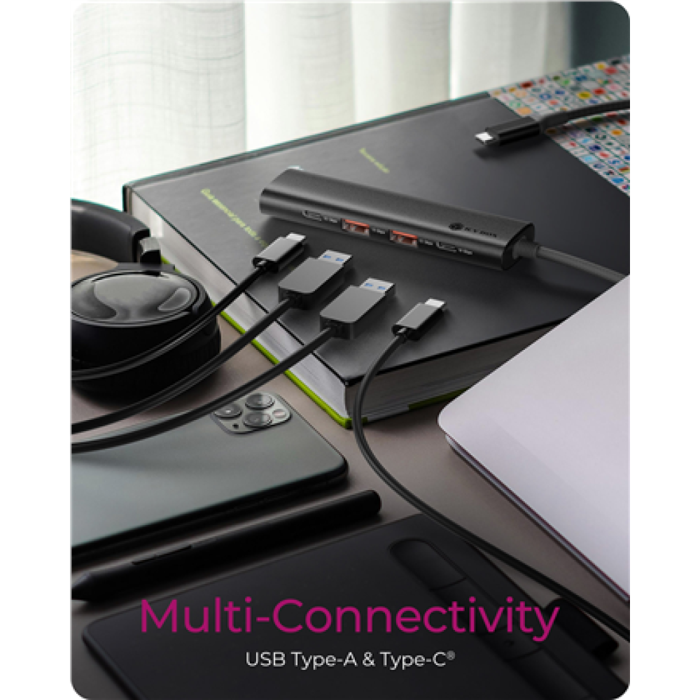 Raidsonic , 4-Port USB 3.2 Gen 2 Hub with Power Delivery , IB-HUB1437-CPD