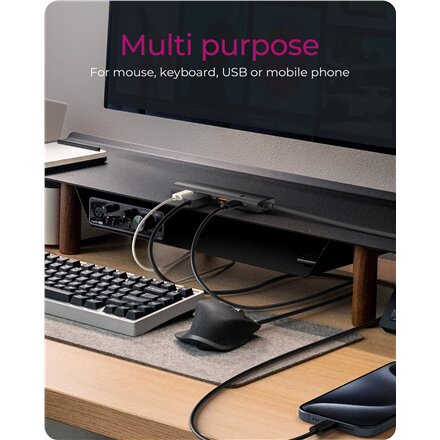Raidsonic , 4-Port USB 3.2 Gen 2 Hub with Power Delivery , IB-HUB1437-CPD