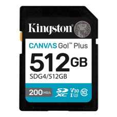 Kingston , Canvas Go! Plus , 512 GB , SD , Flash memory class Class 10, UHS-I, U3, V30