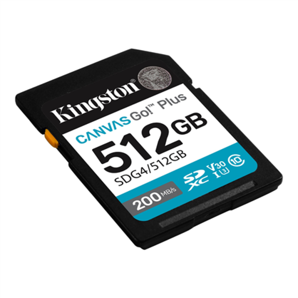 Kingston , Canvas Go! Plus , 512 GB , SD , Flash memory class Class 10, UHS-I, U3, V30