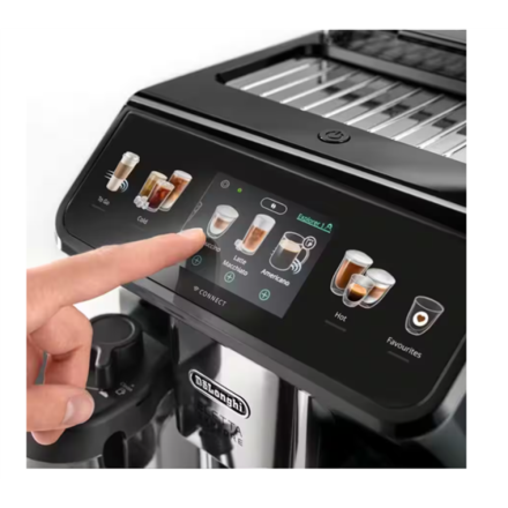 Delonghi Coffee Maker , ECAM450.65.G Eletta Explore , Pump pressure 19 bar , Built-in milk frother , Automatic , 1450 W , Grey