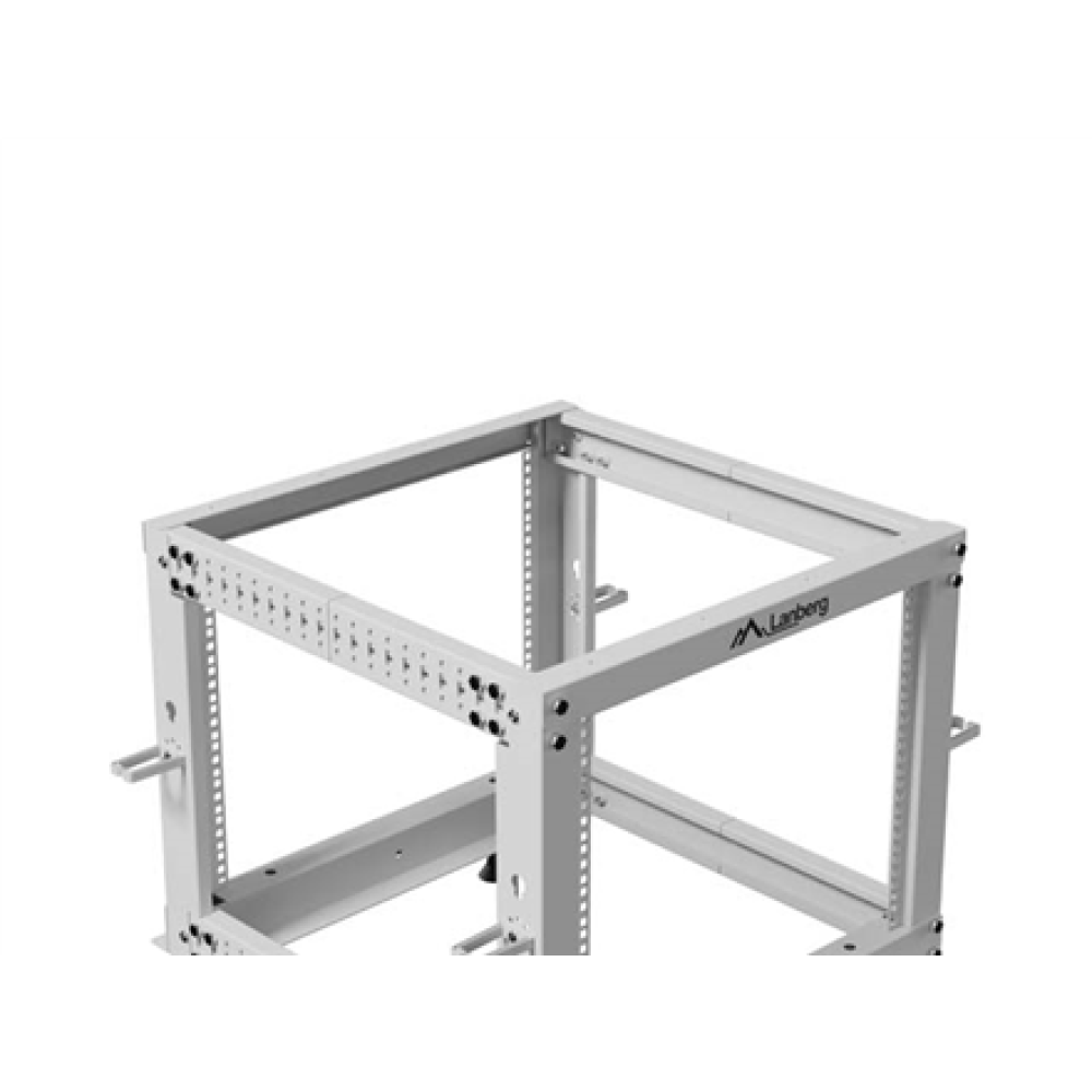 Lanberg Open Rack 19 9U, adjustable , OR01-6109-S , 65.7 x 60 x 57.7 cm , Gray