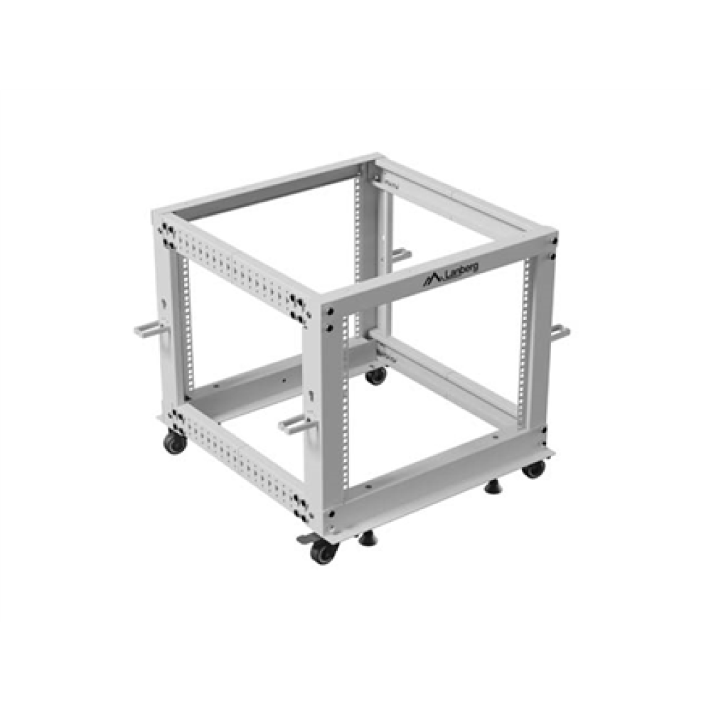Lanberg Open Rack 19 9U, adjustable , OR01-6109-S , 65.7 x 60 x 57.7 cm , Gray
