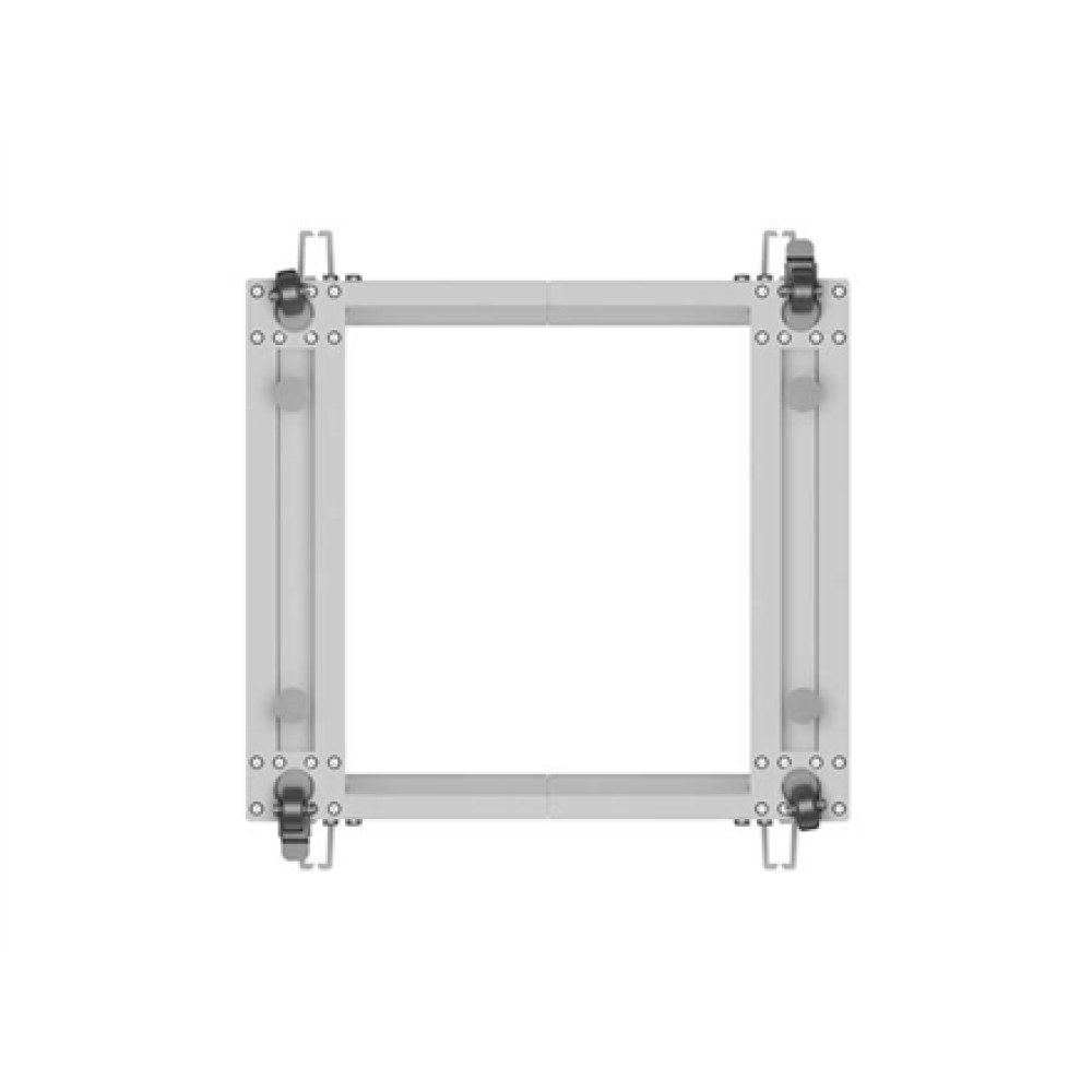 Lanberg Open Rack 19 9U, adjustable , OR01-6109-S , 65.7 x 60 x 57.7 cm , Gray