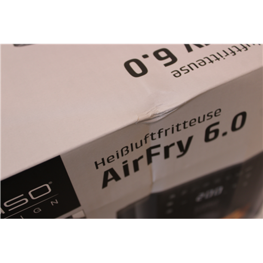 SALE OUT. , Caso Designer Air Fryer , AirFry 6.0 , Power 1700 W , Capacity 6 L , Black , DAMAGED PACKAGING , 24 month(s)