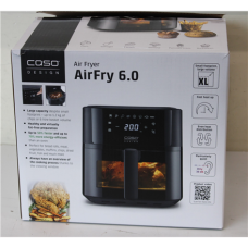 SALE OUT. Caso Designer Air Fryer , AirFry 6.0 , Power 1700 W , Capacity 6 L , Black , UNPACKED, SCRATHED ON FRONT , 24 month(s)