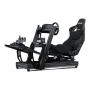 Next Level Racing ERS1 Elite Racing Seat, Leather and Mesh Edition , Black