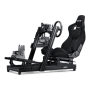 Next Level Racing ERS1 Elite Racing Seat, Leather and Mesh Edition , Black