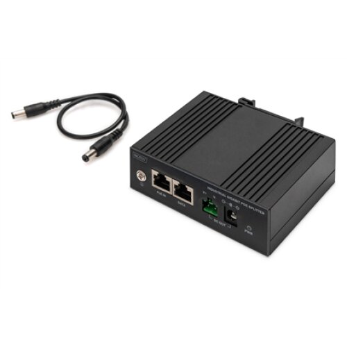 Digitus , Gigabit Ethernet PoE Splitter, Industrial, 60W