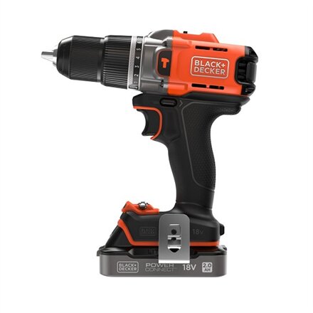 BLACK & DECKER , Cordless Drill Driver , BCD383D1XK-QW , 18 V , 2.0 Ah , Lithium
