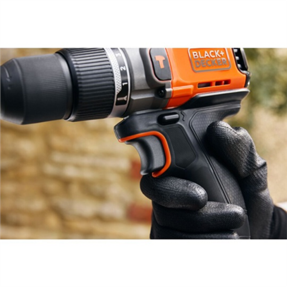 BLACK & DECKER , Cordless Drill Driver , BCD383D1XK-QW , 18 V , 2.0 Ah , Lithium