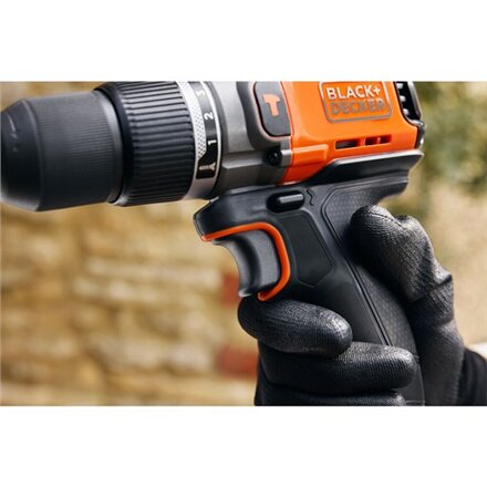 BLACK & DECKER , Cordless Drill Driver , BCD383D1XK-QW , 18 V , 2.0 Ah , Lithium