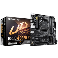 Gigabyte B550M DS3H R2 , Processor family AMD , Processor socket AM4 , DDR4 DIMM , Supported hard disk drive interfaces SATA, M.2 , Number of SATA connectors 4