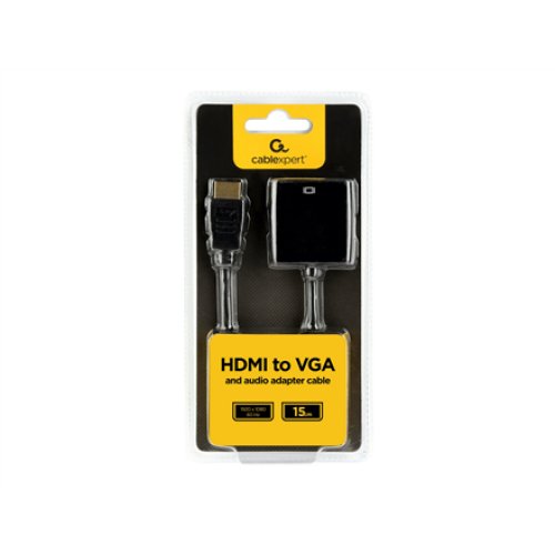 Cablexpert , HDMI to VGA and audio adapter cable