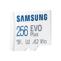 Samsung , microSD Card , EVO PLUS , 256 GB , MicroSDXC , Flash memory class 10 , SD adapter