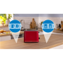 Bosch Compact Toaster , TAT3M124 MyMoment , Number of slots 2 , Housing material Plastic , Red