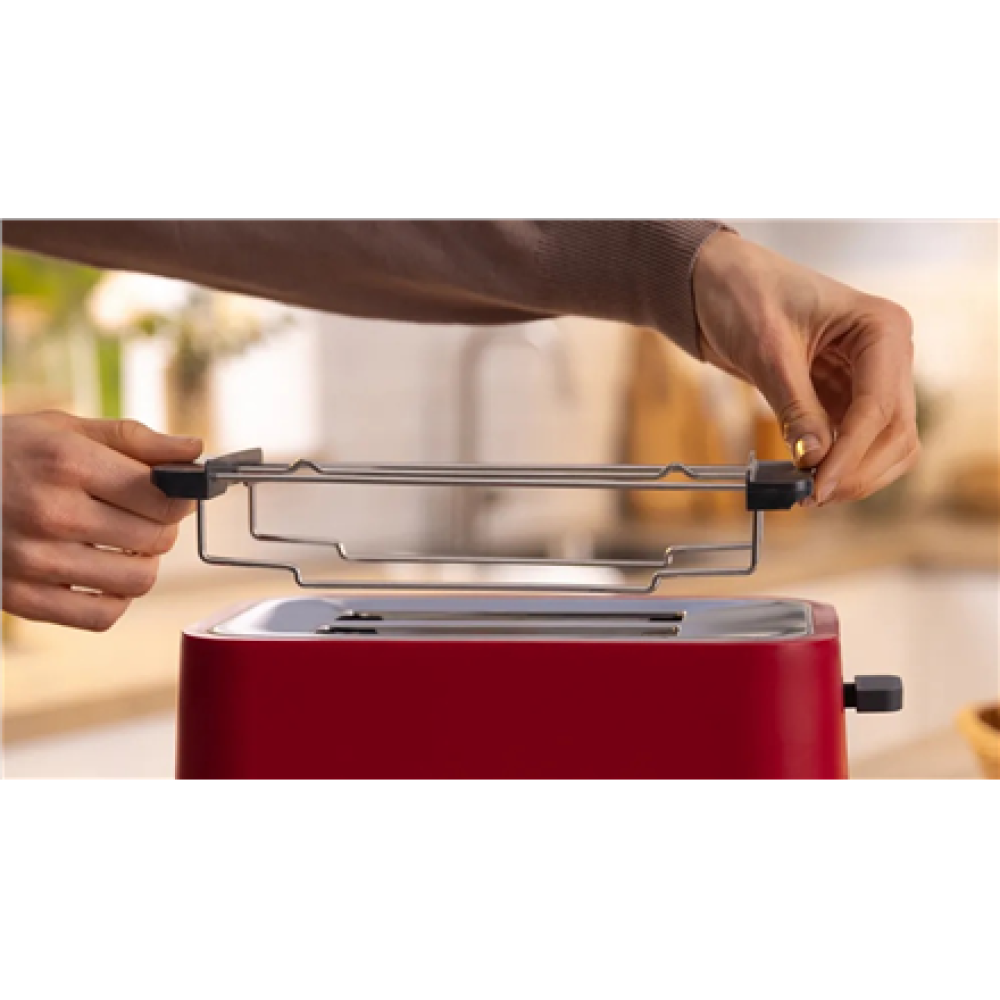 Bosch Compact Toaster , TAT3M124 MyMoment , Number of slots 2 , Housing material Plastic , Red