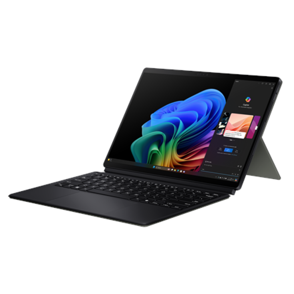 Asus ProArt PZ13 HT5306QA-LX004W , Black , 13.3 , OLED , Touchscreen , 2880 x 1800 pixels , 60 Hz , Glossy , Snapdragon X Plus , X1P-42-100 , 16 GB , LPDDR5X , Qualcomm Adreno GPU , Windows 11 Home , Wi-Fi 7 (802.11be) (Tri-band) , Bluetooth version 5.4 ,