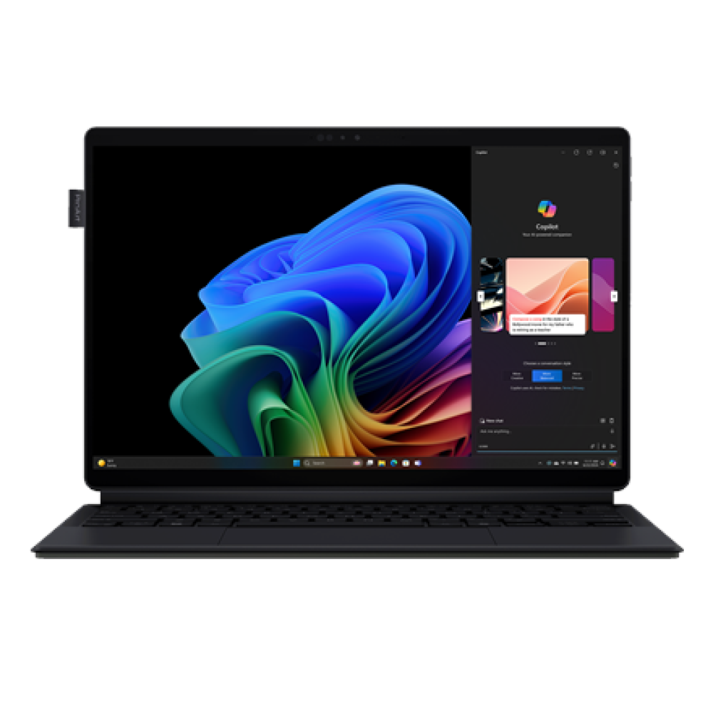 Asus ProArt PZ13 HT5306QA-LX004W , Black , 13.3 , OLED , Touchscreen , 2880 x 1800 pixels , 60 Hz , Glossy , Snapdragon X Plus , X1P-42-100 , 16 GB , LPDDR5X , Qualcomm Adreno GPU , Windows 11 Home , Wi-Fi 7 (802.11be) (Tri-band) , Bluetooth version 5.4 ,