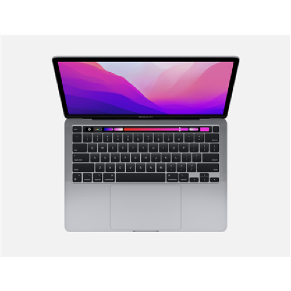 Apple , MacBook Pro , Space Gray , 13.3 , IPS , 2560 x 1600 , Apple M2 , 8 GB , SSD 256 GB , Apple M2 10-core GPU , GB , Without ODD , macOS , 802.11ax , Bluetooth version 5.0 , Keyboard language Russian , Keyboard backlit , Warranty 12 month(s) , Battery