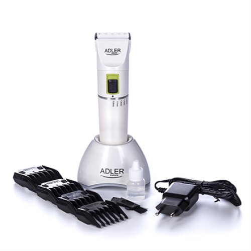 Adler , Hair clipper , AD 2827 , Cordless or corded , Number of length steps 4 , White