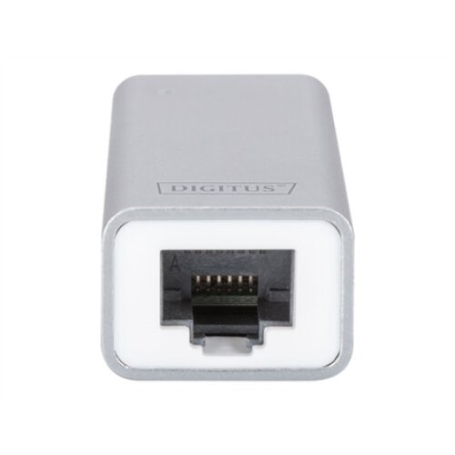 Digitus , USB Type C 3.0 Gigabit Ethernet Adapter 10/100/1000 Mbps , DN-3024 , USB Type-C to RJ45