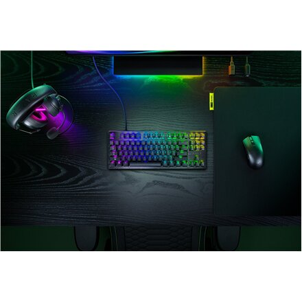 Razer Hall Effect Magnetic Esports Keyboard , Huntsman V3 HE Magnetic Tenkeyless 8KHz , Keyboard , Wireless , US , Razer Hall Effect Magnetic Switches