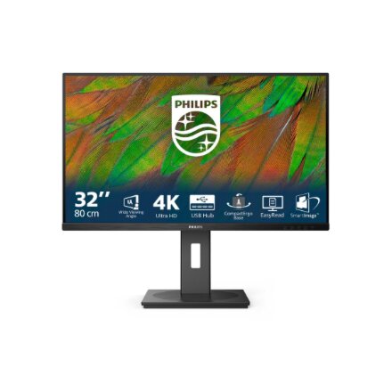Philips , 32B1N3800/00 , 32 , VA , 16:9 , 60 Hz , 4 ms , 3840 x 2160 pixels , 350 cd/m² , HDMI ports quantity 2 , Black