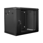 Lanberg Rack cabinet 19 wall-mount 9U/600x450 (flat pack) V2, black , Lanberg