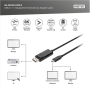 Digitus , Bi-Directional Adapter Cable 2 m , AK-300334-020-S , USB Type C to DisplayPort