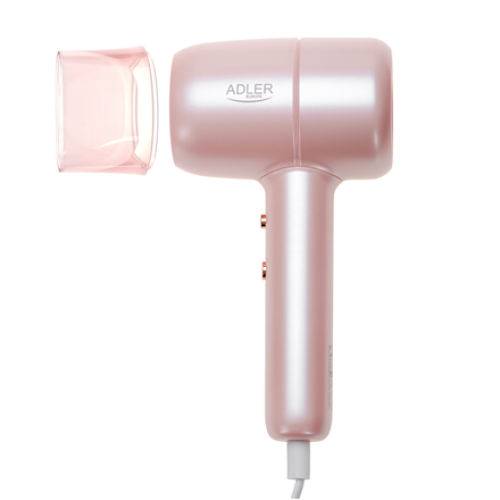 Adler Hair Dryer , AD 2279p , 1800 W , Number of temperature settings 2 , Ionic function , Pink