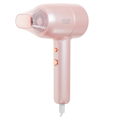 Adler Hair Dryer , AD 2279p , 1800 W , Number of temperature settings 2 , Ionic function , Pink