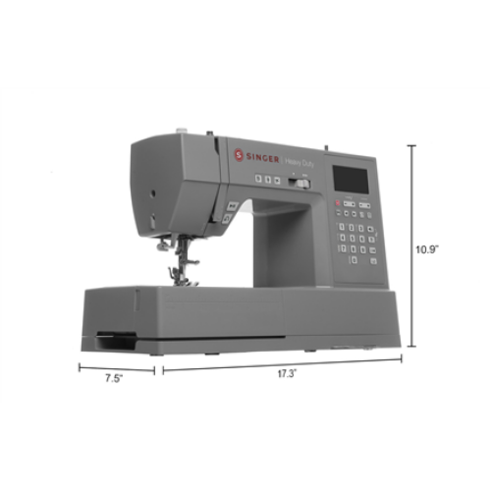 Singer Computerized Sewing Machine HD6800C Heavy Duty Number of stitches 586, Number of buttonholes 9, Grey