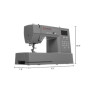 Singer , Computerized Sewing Machine , HD6805C Heavy Duty , Number of stitches 586 , Number of buttonholes 9 , Grey