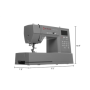 Singer Computerized Sewing Machine HD6800C Heavy Duty Number of stitches 586, Number of buttonholes 9, Grey