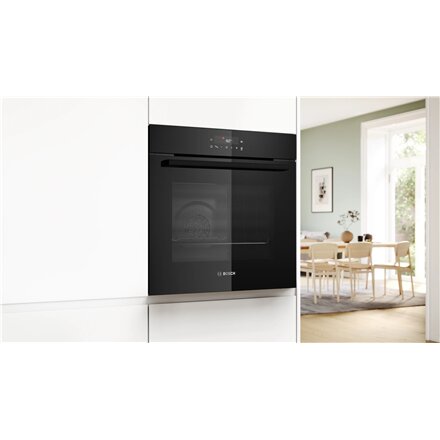 Bosch Oven , HBA572BB4 , 71 L , Electric , Pyrolytic/Hydrolytic , Touch , Height 59.5 cm , Width 59.4 cm , Black